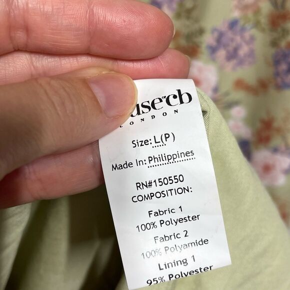 House of CB Charlotte Peony Print Midi Dress Plus Cup L NWOT - Picture 8 of 16